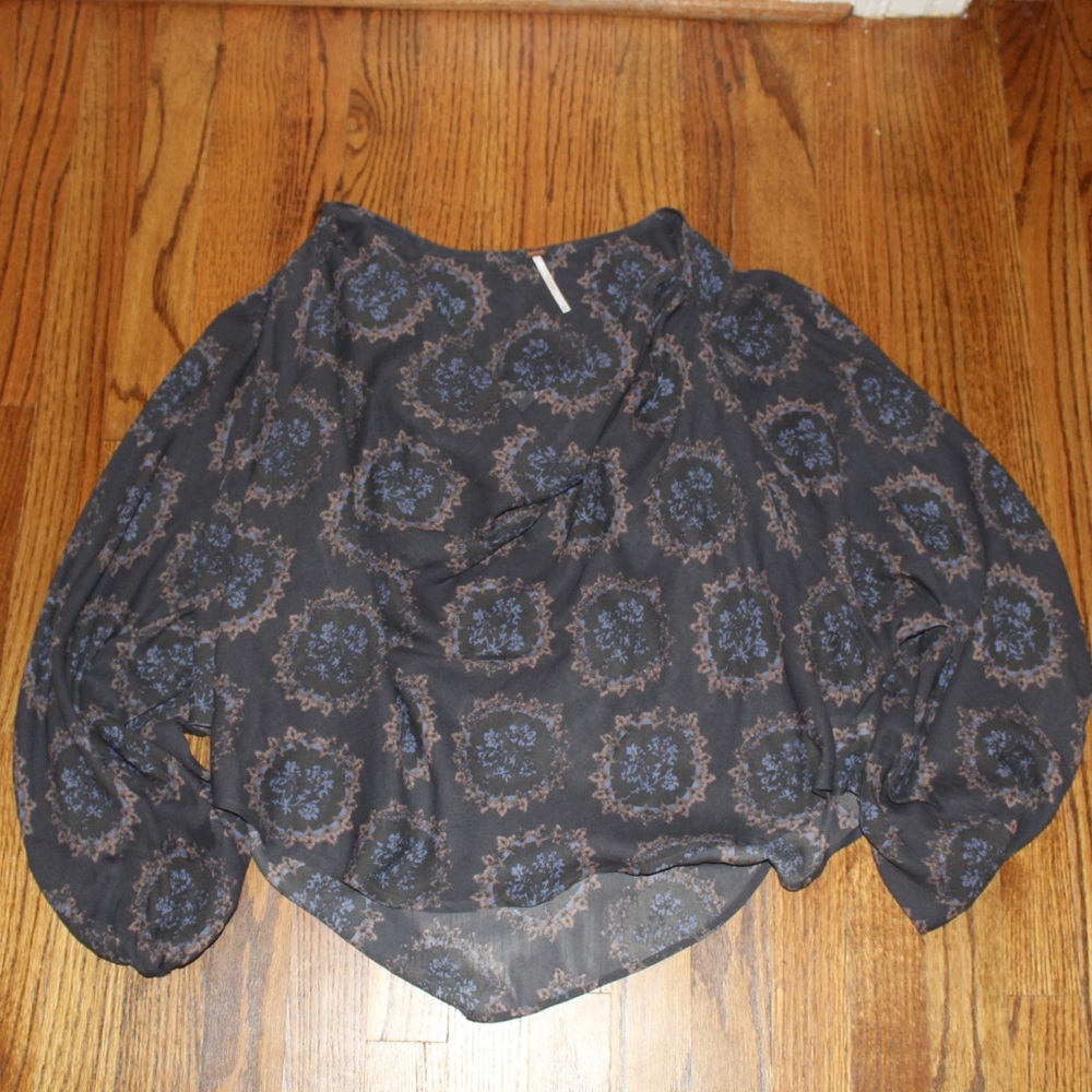 free people cowl neck top